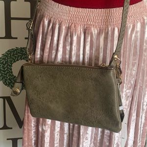 Olive green crossbody purse